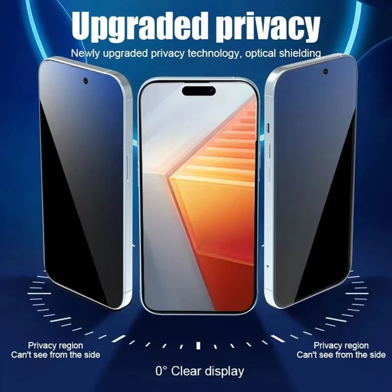 Privacy Screen Protector for iPhone – Anti-Peep, Oleophobic, Dust-Free Install
