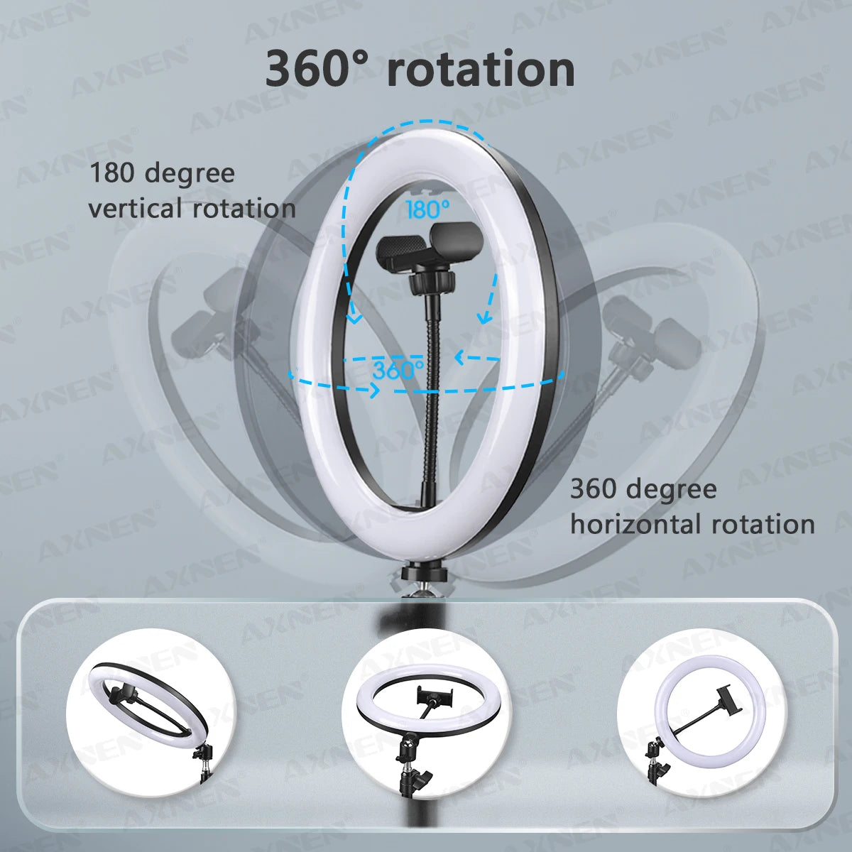 26cm LED Selfie Ring Light with Tripod Stand & Remote – YouTube & Video Lighting