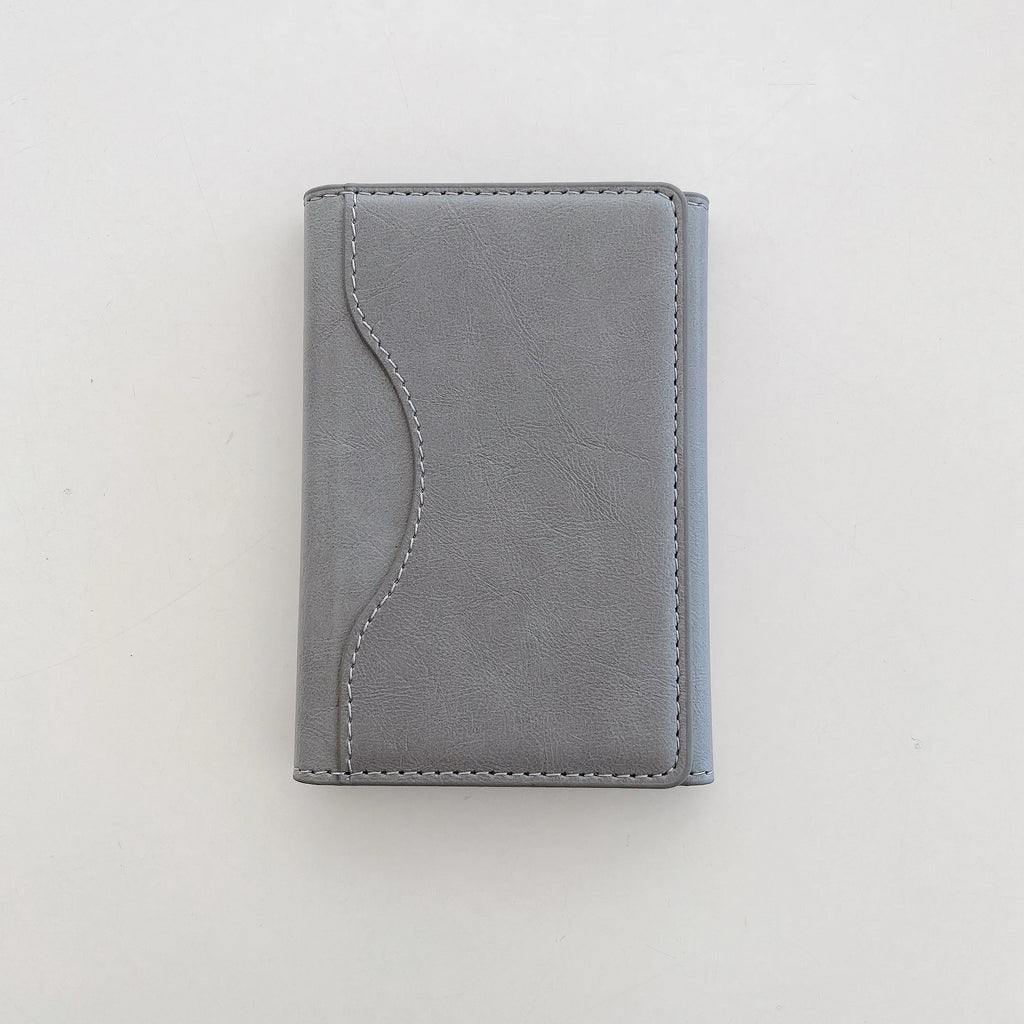 Triple Fold Leather Magnetic Card Holder for iPhone (MagSafe Compatible)