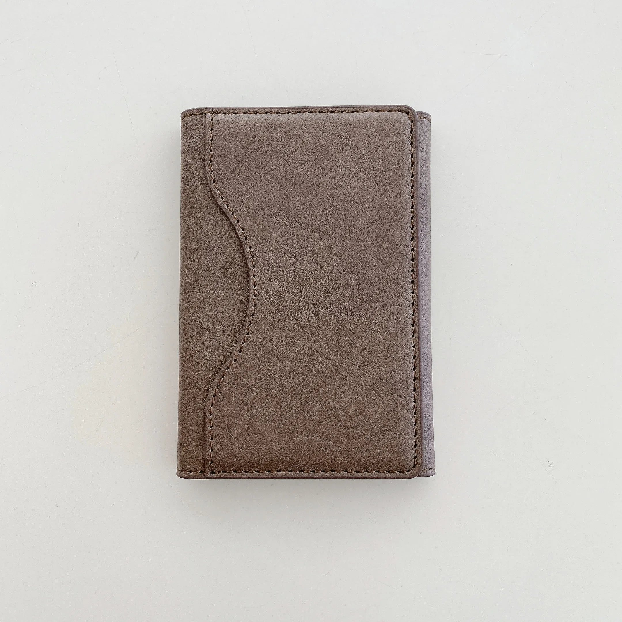 Triple Fold Leather Magnetic Card Holder for iPhone (MagSafe Compatible)