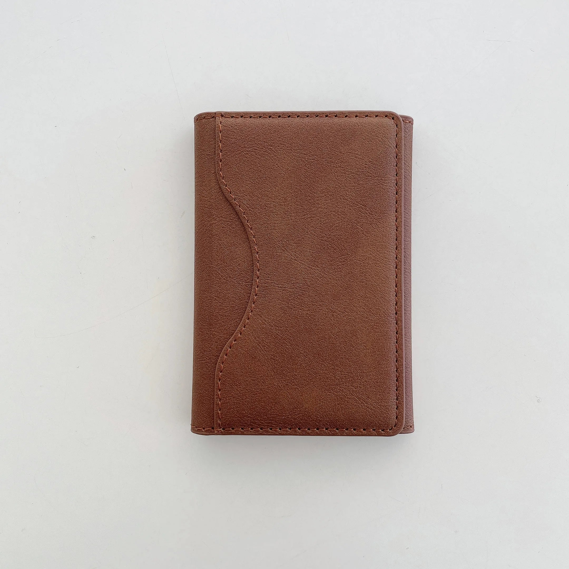 Triple Fold Leather Magnetic Card Holder for iPhone (MagSafe Compatible)