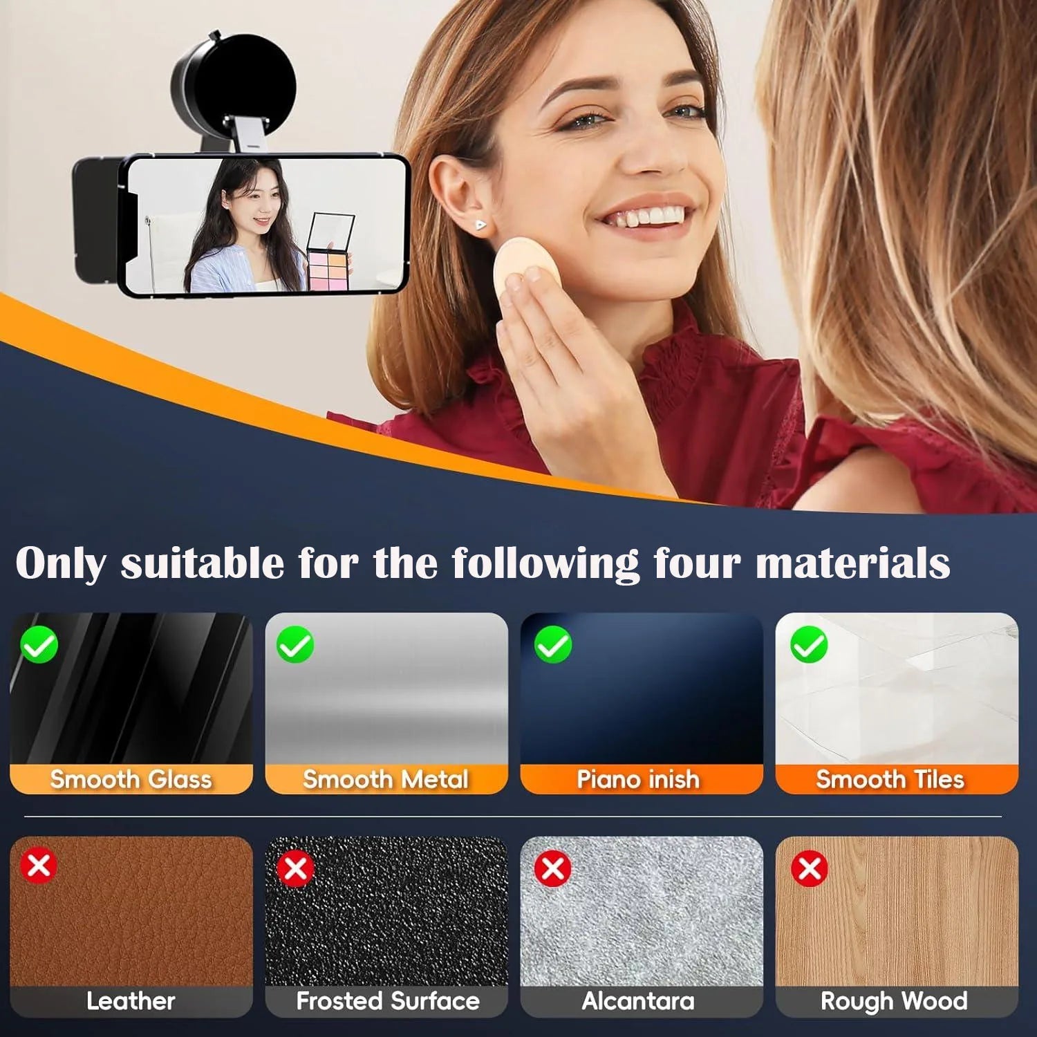 360° Rotatable Magnetic Car Phone Mount – Foldable Vacuum Suction Cup Holder